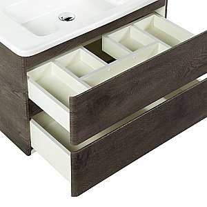 Тумба с раковиной BelBagno ALBANO 2C SO CER 105 Rovere Nature Grigio для ванной в интернет-магазине Sanbest