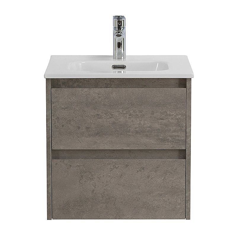Тумба с раковиной BelBagno KRAFT-500-2C-SO-CG Cemento Grigio для ванной в интернет-магазине Sanbest