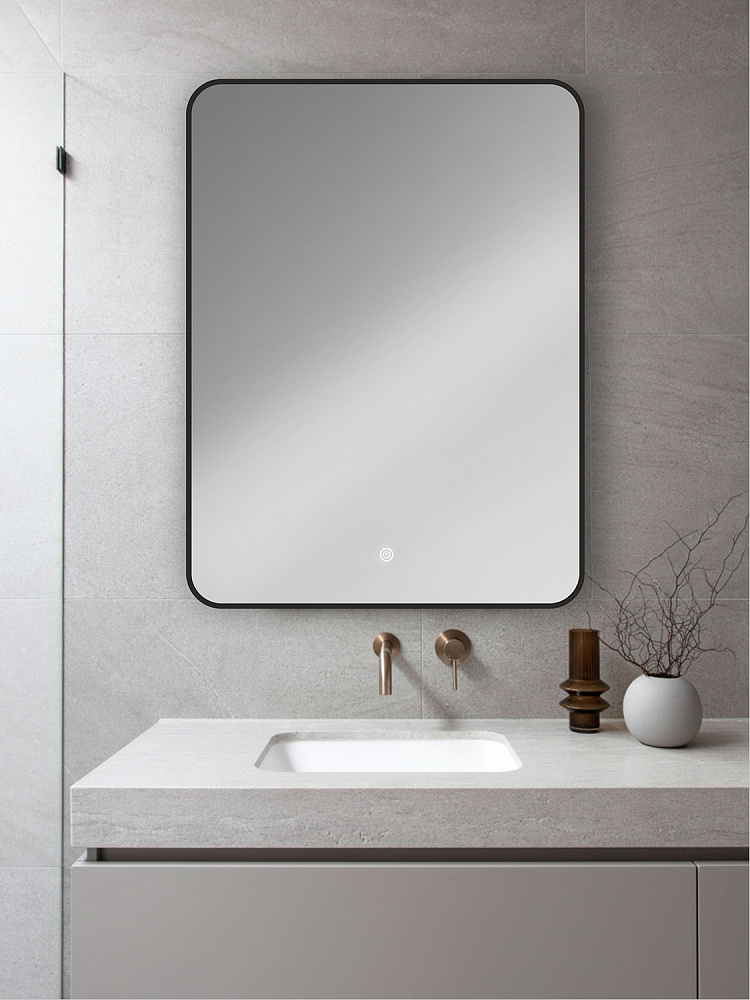 Зеркало LED Orange Black BL-50ZE в ванную от интернет-магазине сантехники Sanbest