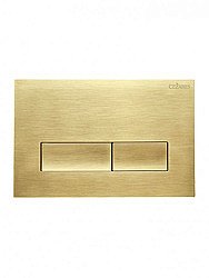 Кнопка для инсталляции Cezares SLIDER-BTN-BORO брашированное золото купить в интернет-магазине сантехники Sanbest