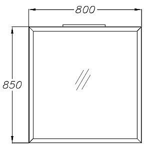 Зеркало Опадирис РУБИННО 00-00007452 80 серое в ванную от интернет-магазине сантехники Sanbest