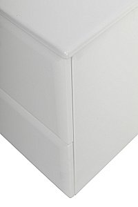 Тумба с раковиной Cezares ECO-CER-N 120 ECO-CER-N-1200-2C-SO-BL белая глянцевая для ванной в интернет-магазине Sanbest