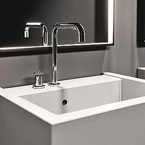 Раковина подвесная Kerasan Kanaal 60 5740*1 Белый купить в интернет-магазине Sanbest