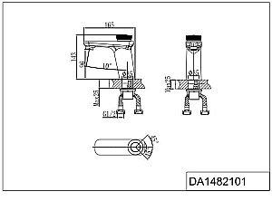 Смеситель для раковины D&K Bayern.Alfeld DA1482101 купить в интернет-магазине сантехники Sanbest