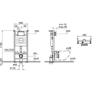 Унитаз Vitra Mia Round 9873B003-7201 безободковый с инсталляцией, с крышкой микролифт купить в интернет-магазине Sanbest