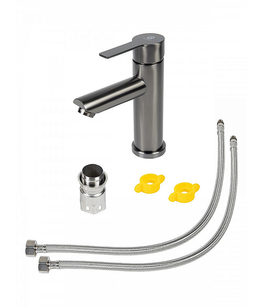 Cмеситель для раковины Agger Easy A3102155 оружейная сталь матовая купить в интернет-магазине сантехники Sanbest