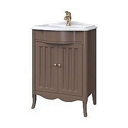 Тумба с раковиной Caprigo Marsel 60 коричневая для ванной в интернет-магазине Sanbest