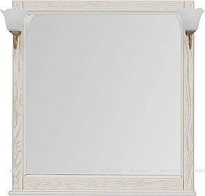 Зеркало Aquanet Тесса Декапе 85 жасмин/золото в ванную от интернет-магазине сантехники Sanbest