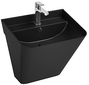 Раковина ISVEA Sott'Aqua 50 10SQ37002SV-2N черный матовый купить в интернет-магазине Sanbest