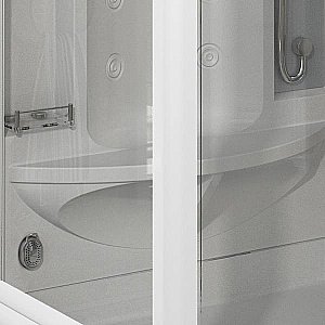 Душевая кабина Радомир Диана 1 108х118 1-05-1-0-0-0641 стекло матовое/профиль белый купить в интернет-магазине Sanbest