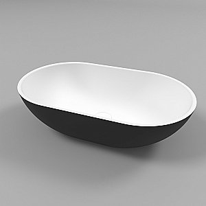 Раковина накладная WhiteCross Amber 60 0716.060035.20100 черная матовая, белая матовая купить в интернет-магазине Sanbest