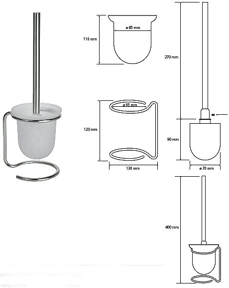Ёршик напольный Bemeta Neo 104113105 купить в интернет-магазине сантехники Sanbest