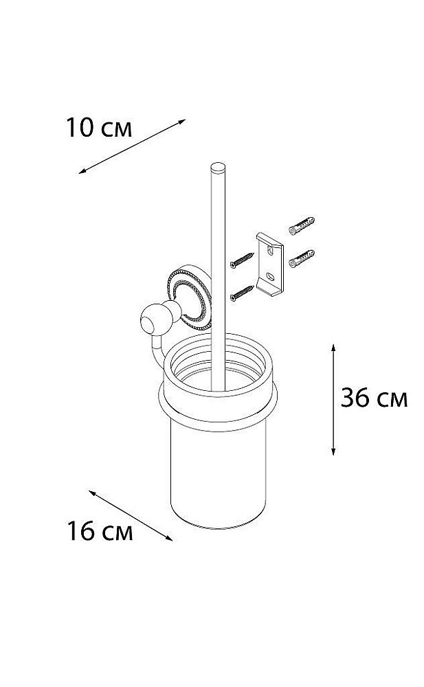 Ершик для туалета FIXSEN STYLE FX-41113 купить в интернет-магазине сантехники Sanbest