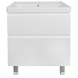 Тумба с раковиной Azario Мила 60Н CS00106635 белый матовый для ванной в интернет-магазине Sanbest