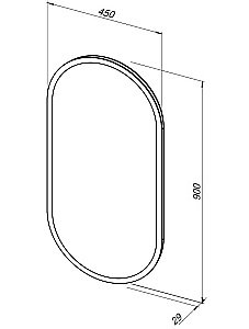 Зеркало Aquanet Монте 288969 45 белый матовый в ванную от интернет-магазине сантехники Sanbest