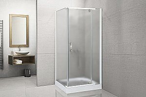 Душевой уголок Royal Bath HPV RB80HPV-C 80х80 матовое стекло/профиль белый купить в интернет-магазине Sanbest