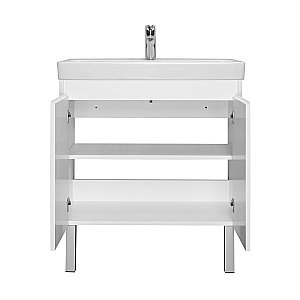 Тумба с раковиной Акватон Сканди Сканди Doors 80 белая/белая матовая для ванной в интернет-магазине Sanbest