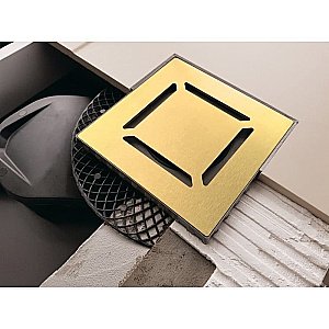 Душевой трап BERGES PLATZ Norma 092159 золото купить в интернет-магазине Sanbest