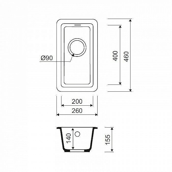 Кухонная мойка IDDIS Tanto TU1W261i87 купить в интернет-магазине сантехники Sanbest