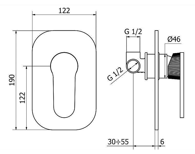 Смеситель  для душа Cezares DIANA-DIM-01 купить в интернет-магазине сантехники Sanbest