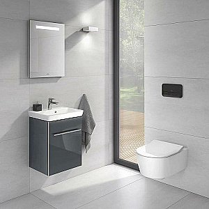 Кнопка для инсталляции Villeroy&Boch ViConnect 922400RB черная глянцевая купить в интернет-магазине сантехники Sanbest