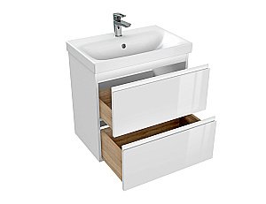 Мебель для ванной Cersanit Moduo Slim 60 белая для ванной в интернет-магазине Sanbest