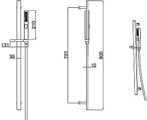 Душевой гарнитур Allen Brau Priority 5.21013-31 купить в интернет-магазине сантехники Sanbest