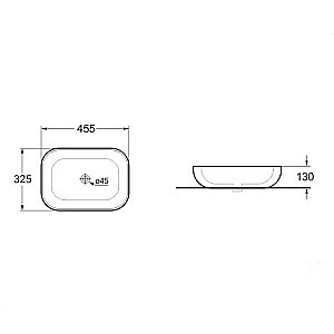 Раковина накладная Vincea 45,5 VBS-102MA антрацит матовый купить в интернет-магазине Sanbest