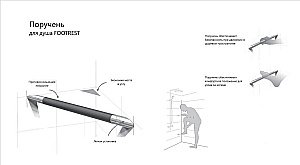 Поручень Langberger Accessories 71155 купить в интернет-магазине сантехники Sanbest