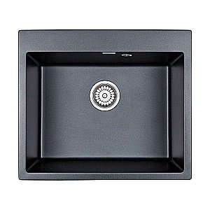 Мойка кухонная Paulmark Kante PM106052-BLM Черная купить в интернет-магазине сантехники Sanbest