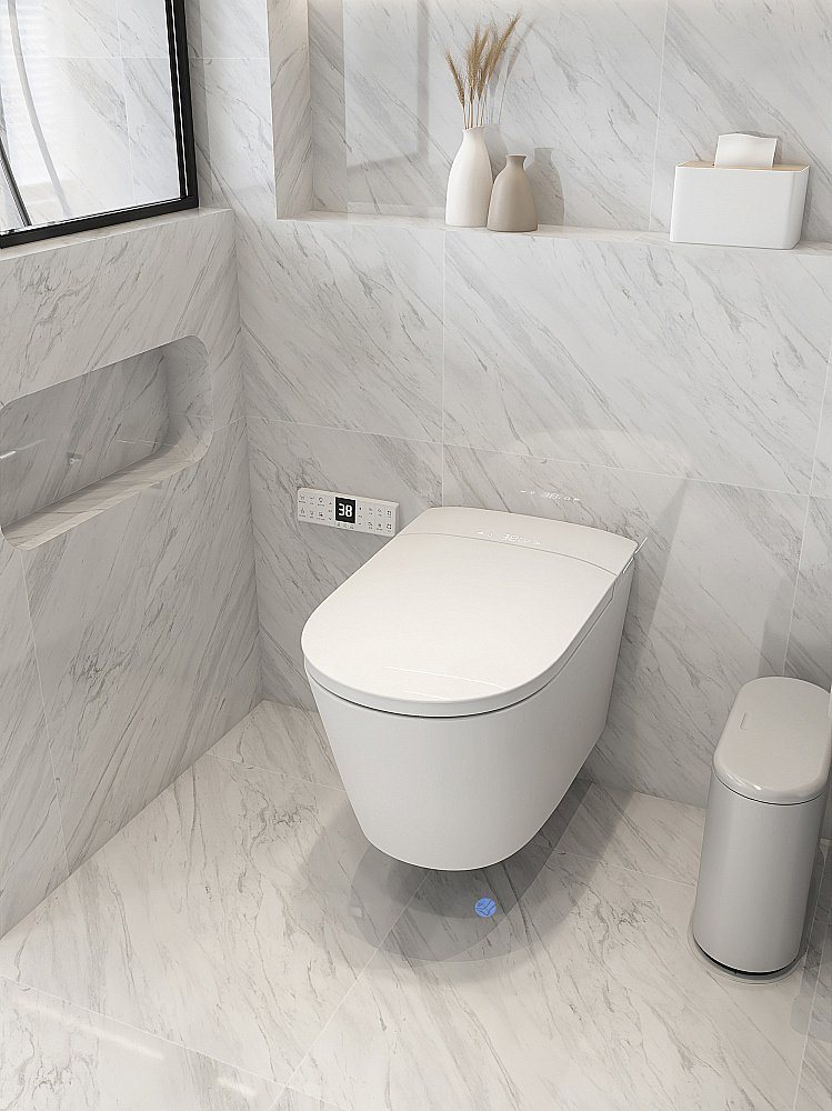 Электронный унитаз-биде ABBER Bequem AC1121S белый, с крышкой микролифт купить в интернет-магазине Sanbest