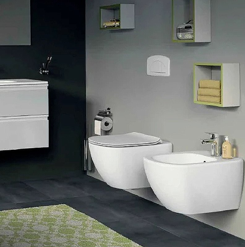 Унитаз подвесной Ideal Standard Tesi T007901 белый, безободковый купить в интернет-магазине Sanbest