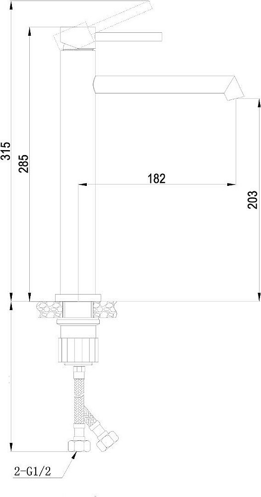 Смеситель для раковины Boch Mann STELLA BM8600 купить в интернет-магазине сантехники Sanbest