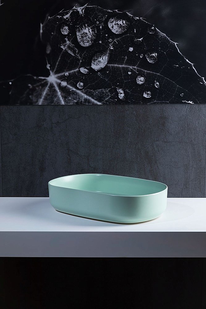 Раковина накладная Allen Brau Fantasy 55 4.11022.MT мятная купить в интернет-магазине Sanbest