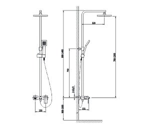 Душевая система Timo Briana SX-7130/00 купить в интернет-магазине сантехники Sanbest