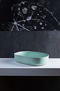 Раковина накладная Allen Brau Fantasy 55 4.11022.MT мятная купить в интернет-магазине Sanbest