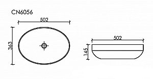Раковина Ceramica Nova Element 50 CN6056MW белая матовая купить в интернет-магазине Sanbest