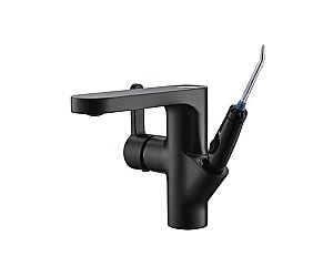 Смеситель для раковины с ирригатором Bronze de Luxe Optimal 10188B черный купить в интернет-магазине сантехники Sanbest