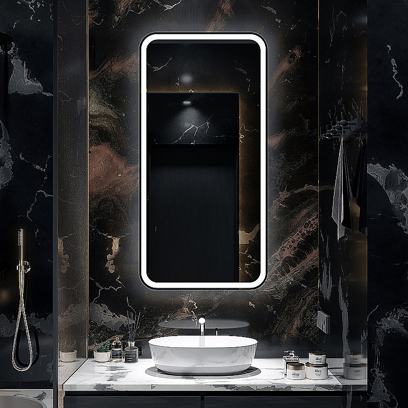 Зеркало Azario Мальта 60х120 LED-00002936 белое в ванную от интернет-магазине сантехники Sanbest