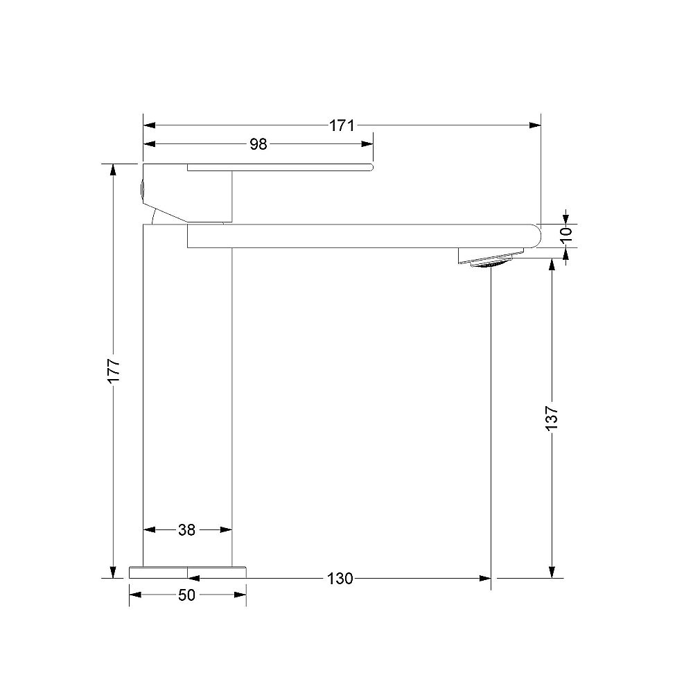 Смеситель для раковины Vincea Vogue VBF-2VS1MB черный матовый купить в интернет-магазине сантехники Sanbest