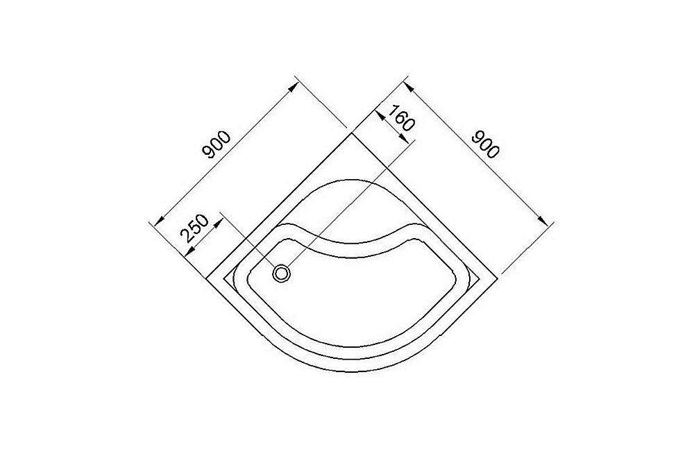 Душевой поддон Royal Bath CK 90х90 RB90СK белый купить в интернет-магазине Sanbest
