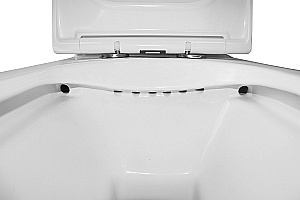 Унитаз напольный Azario Mirada S AZ-1288A белый, безободковый, с бачком, с крышкой микролифт купить в интернет-магазине Sanbest