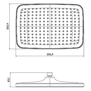 Верхний душ Iddis Esper ESP25BSi64 черный матовый купить в интернет-магазине сантехники Sanbest