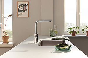 Смеситель для кухни GROHE Blue Pure Minta 30590DC0 суперсталь купить в интернет-магазине сантехники Sanbest