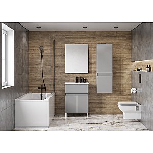 Пенал Aquaton Форест 40 1A278603FR4D0 туманный серый для ванной в интернет-магазине сантехники Sanbest