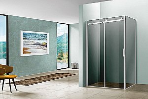 Душевой уголок Vincea COMO VSR-1C9012CG 120x90 стекло тонированное/профиль хром купить в интернет-магазине Sanbest