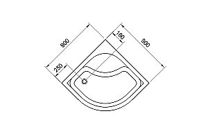 Душевой поддон Royal Bath CK 90х90 RB90СK белый купить в интернет-магазине Sanbest