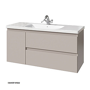 Тумба с раковиной Caprigo Forte 120 два ящика, одна дверь слева, цвет на выбор для ванной в интернет-магазине Sanbest