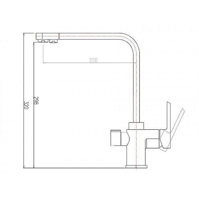 Смеситель для кухни Zorg Sanitary ZR 334 YF Кварц купить в интернет-магазине сантехники Sanbest
