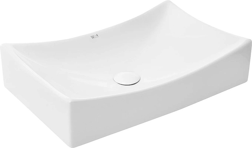 Раковина накладная WeltWasser WW ELBACH 1002 55 белая купить в интернет-магазине Sanbest